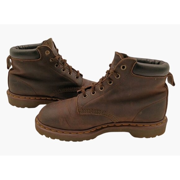 Vintage DR. DOC MARTENS '939' Brown Leather Combat Boot Mens US 8 Shoes England - Picture 9 of 9